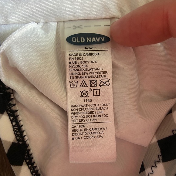Black and White Bikini Top, Old Navy - Picture 3 of 3